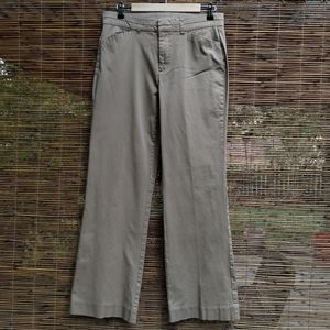 Women's Beige Bootcut Stretch Trousers Size 10